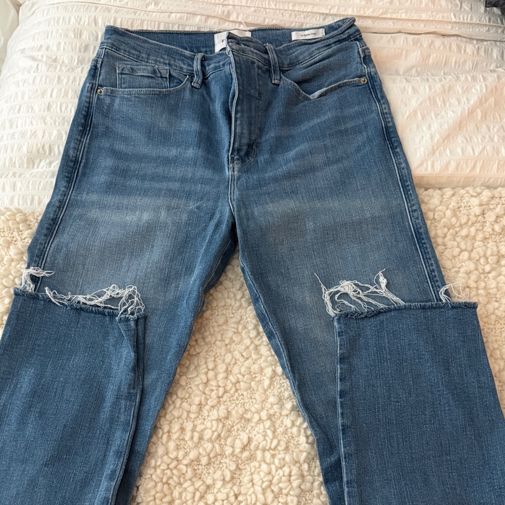 Frame cropped jeans
